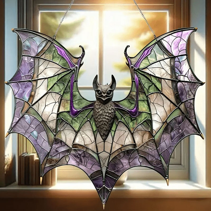 การตกแต่งหน้าต่าง Acrylic Bat Mendant