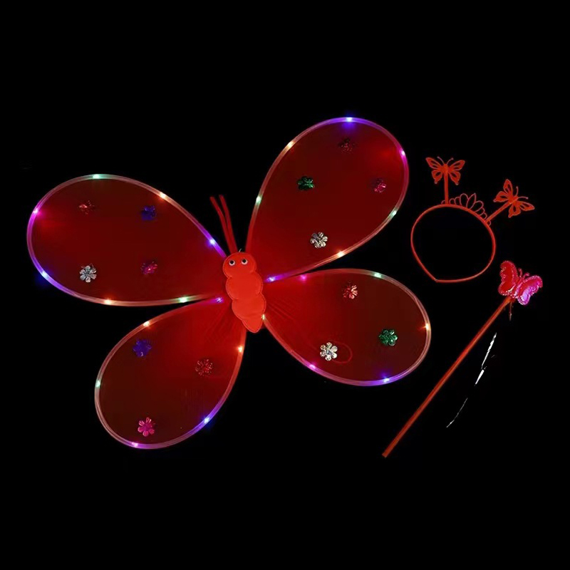 ชุด Butterfly Fairy Wings Magic Wand ชุดแถบคาดศีรษะ