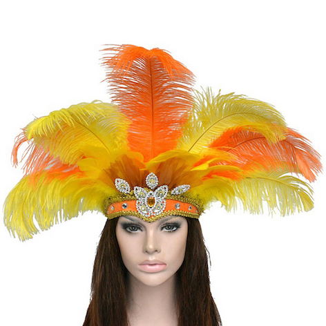 เครื่องแต่งกาย Feather Headdress คอสเพลย์ปาร์ตี้อุปกรณ์เสริมผม