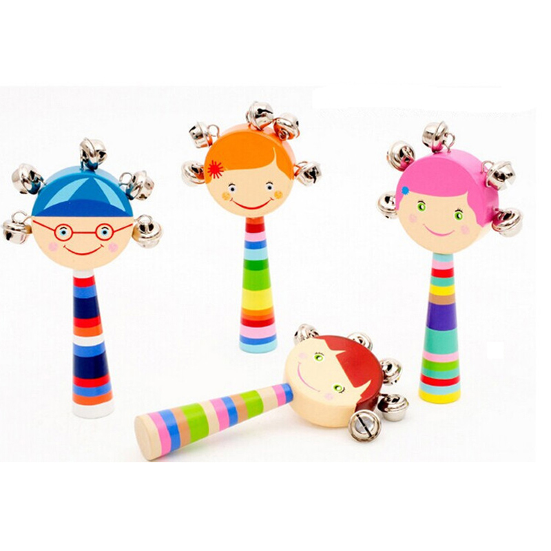 Cartoon Smiley Wooden Handbell สุดอลังการ