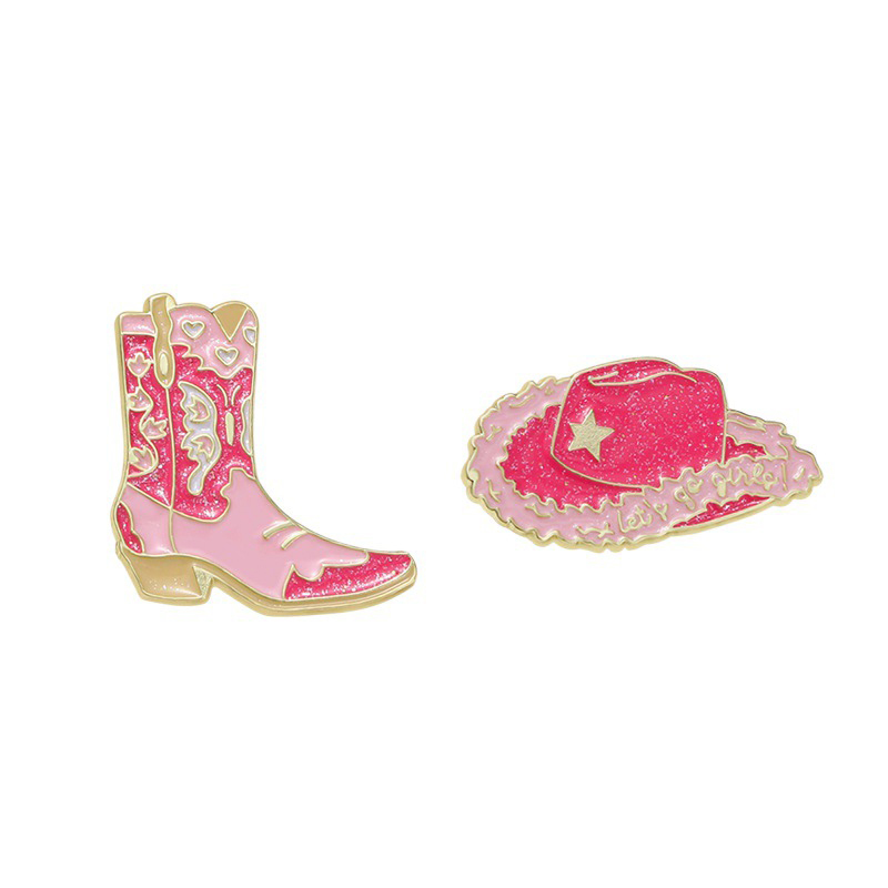 คาวบอย Cowgirl หมวก Boot เข็มกลัด Pin