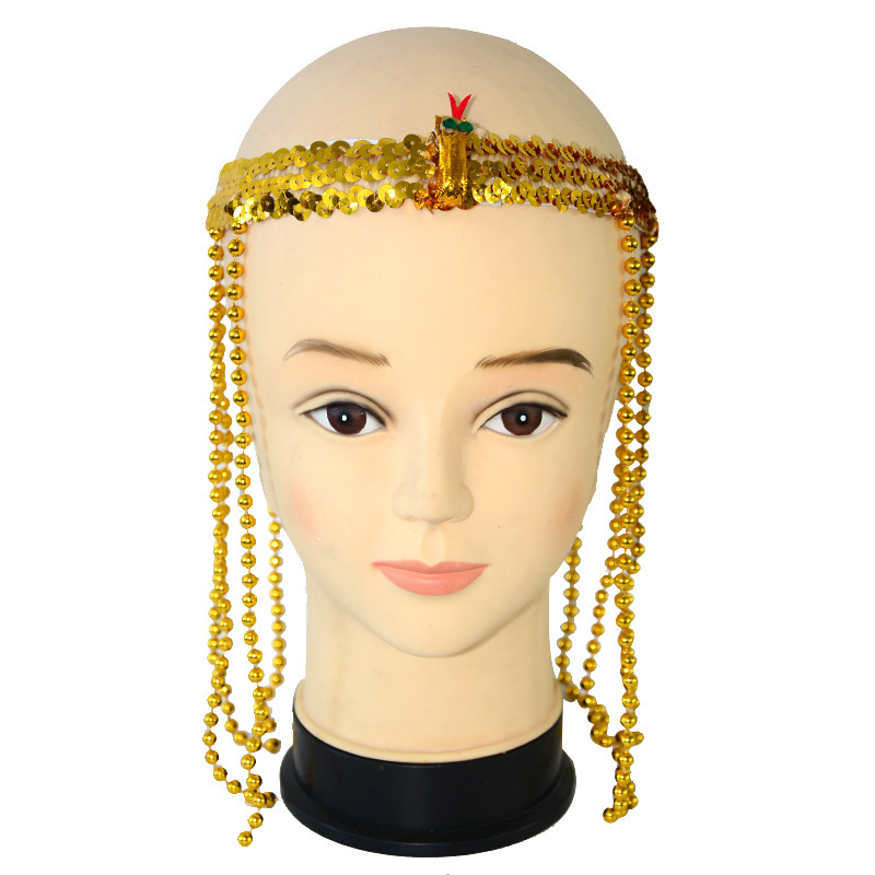 อียิปต์คลีโอพัตราเครื่องแต่งกายงู Beaded Headpiece