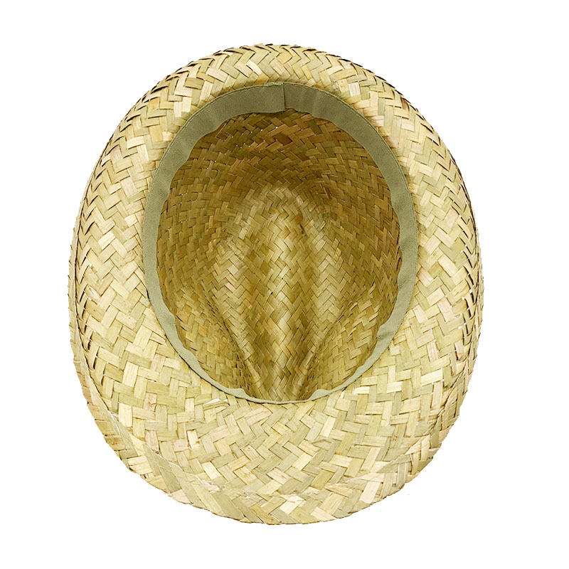 ผู้ชาย Raffia Straw Sun Hat หมวกฟางหมวกบังแดด