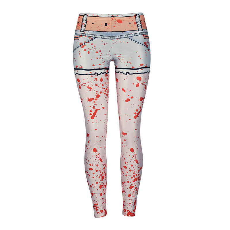 เครื่องแต่งกายฮาโลวีน Leggins Sublimados Calcas เลกกิ้งที่กำหนดเอง