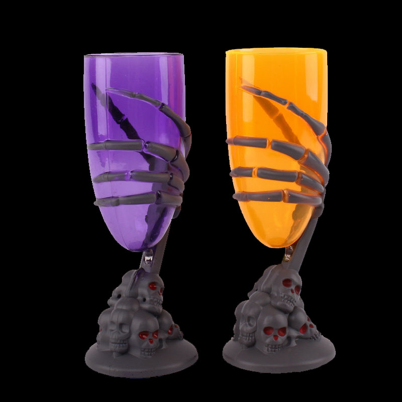 Halloween Tableware Gobleton Skeleton Hand Goblets