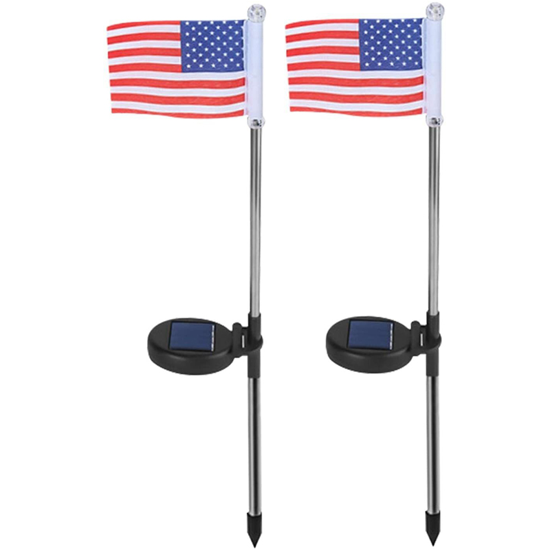 LED Solar American Flag Light Lawn Light Light