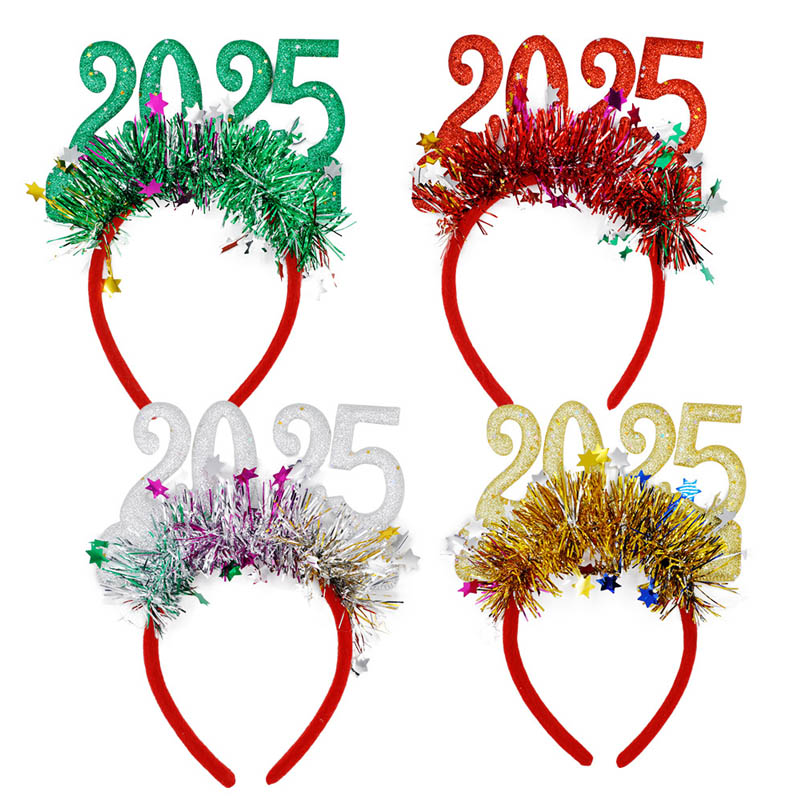 ใหม่ 2025 Digital Star Sequin Hairbands