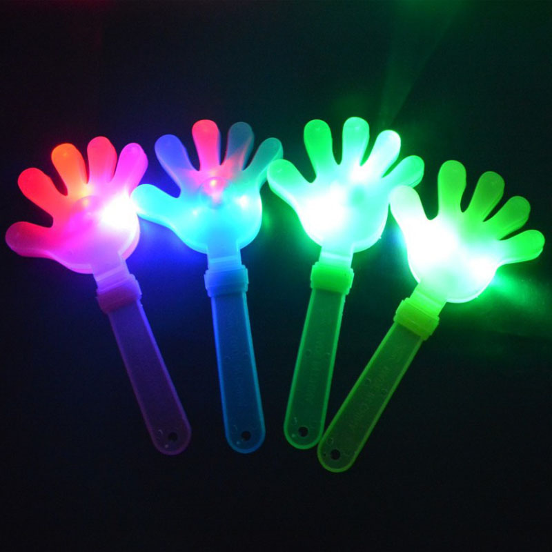 ของเล่นลูกตุ้มมือ LED พลาสติก Hand Clap สำหรับปาร์ตี้คอนเสิร์ตคลับ