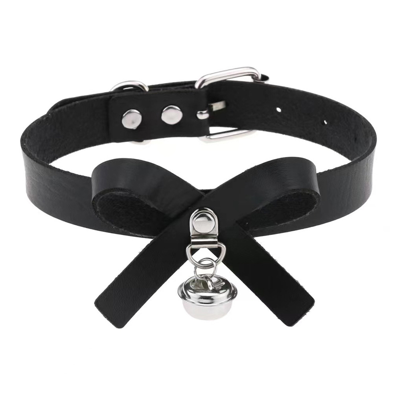 pu goth choker
