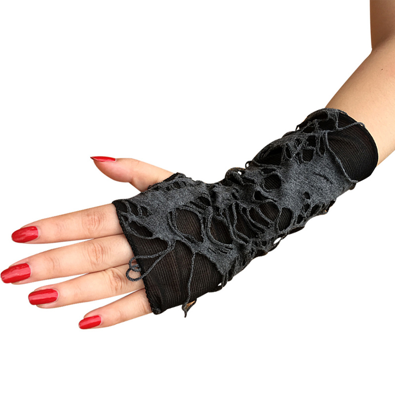 ถุงมือที่มีลายนิ้วมือ