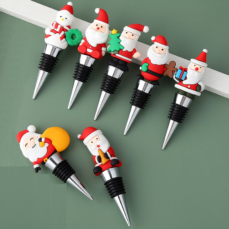 Santa Claus Resin Wine Stopper